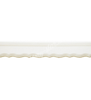 Багетный карниз деревянный для штор настенного и потолочного крепления "Болонья 304" от 2700 руб. Цвет белый. Шина трехрядная.