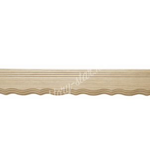 Багетный карниз деревянный для штор настенного и потолочного крепления "Болонья 306 НБ" от 2700 руб. Цвет беленый дуб. Шина трехрядная.