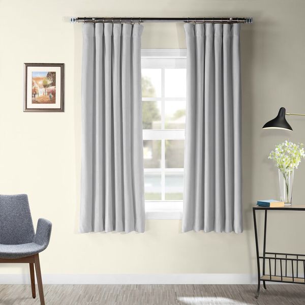 Короткие шторы блэкаут серый ППР до подоконника арт - 10