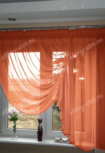 Кухонные шторы из тюля Линда арт - 15