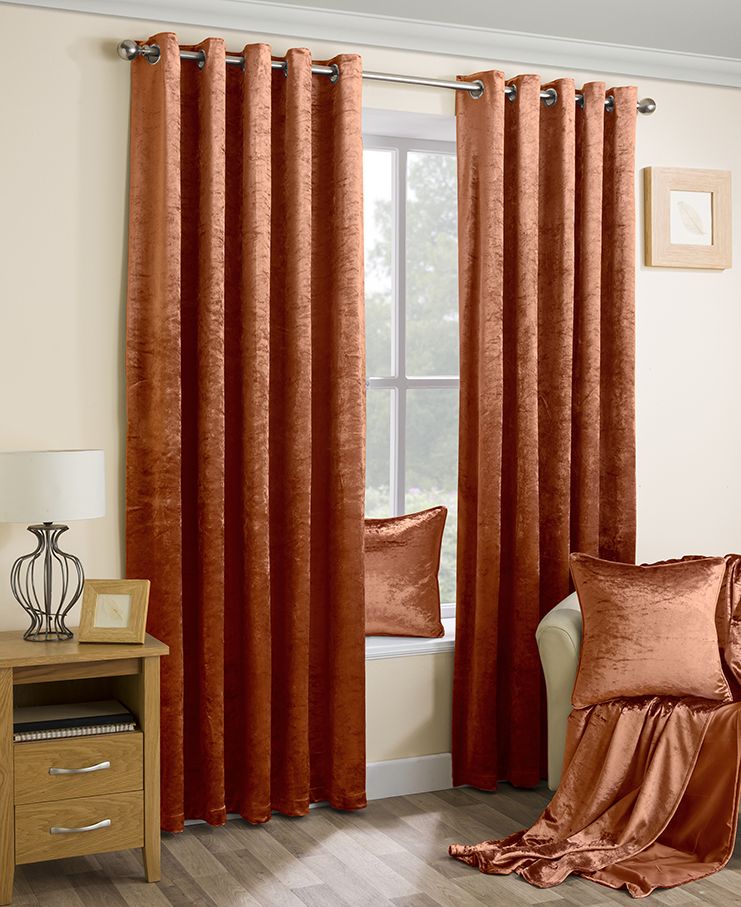 Бархатные шторы на люверсах арт - 87219