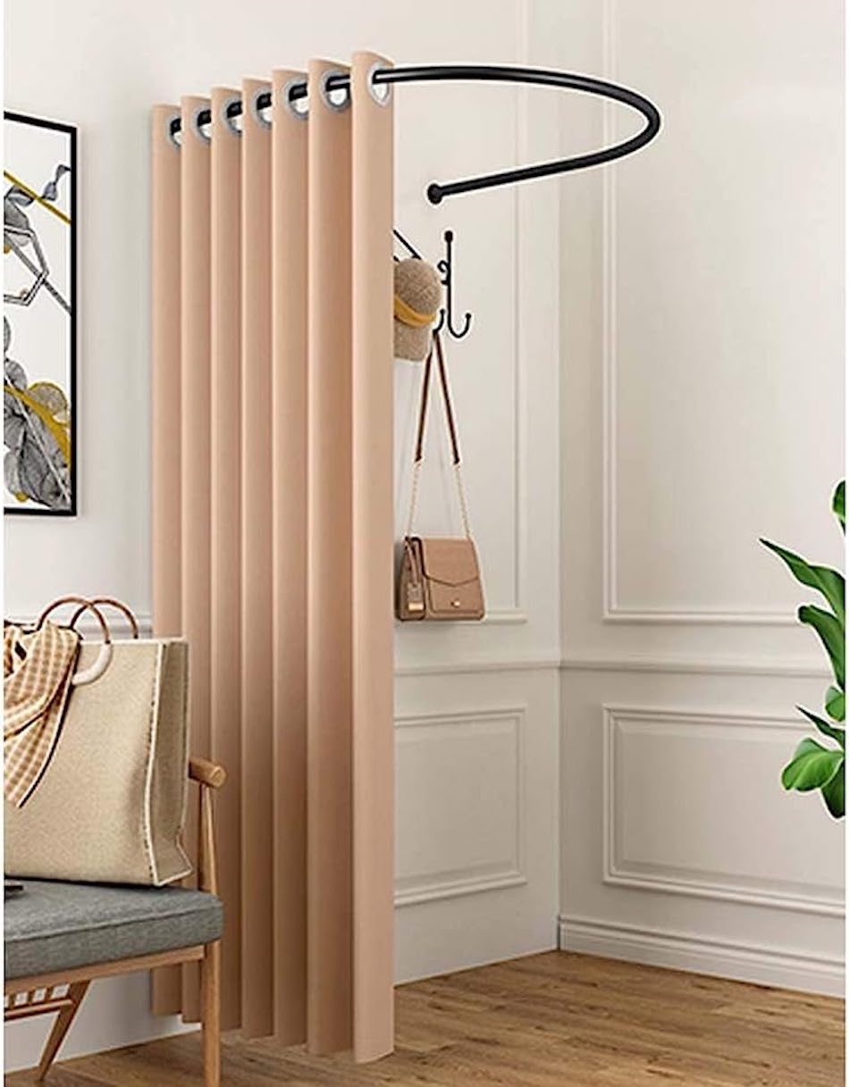 Шторы для примерочной на люверсах цвет бежевый арт-5