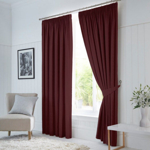 Шторы блэкаут плотные арт "Бордо"