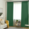 Плотные шторы из габардина цвет зеленый арт-4