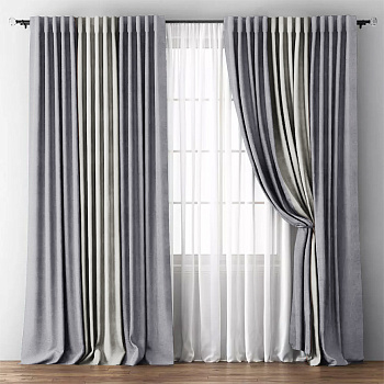 Шторы блэкаут Мираж Серый арт - 6