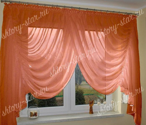 Шторы для кухни из тюля Риорита арт - 15