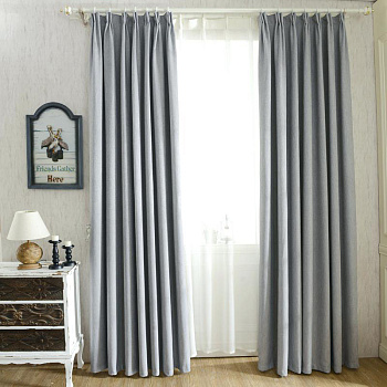 Шторы блэкаут серый по акции арт - ППР - 10