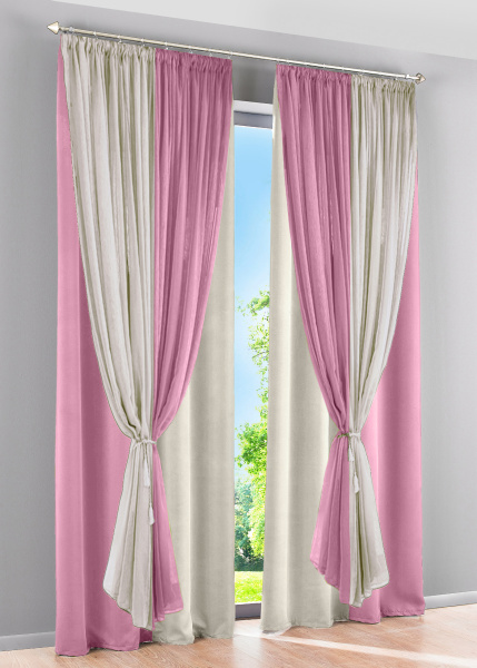 Шторы блэкаут с тюлем Офелия арт - 1