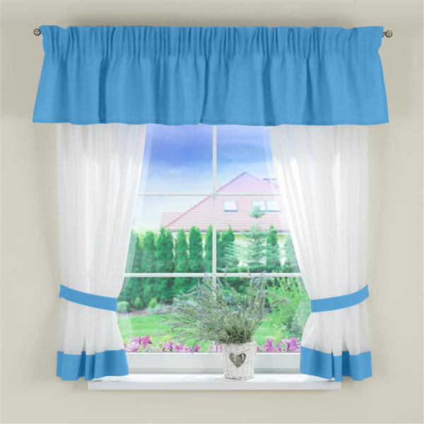 Шторы для кухни арт Клеточка - 4