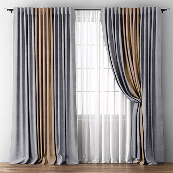 Шторы блэкаут Мираж Серый арт - 12