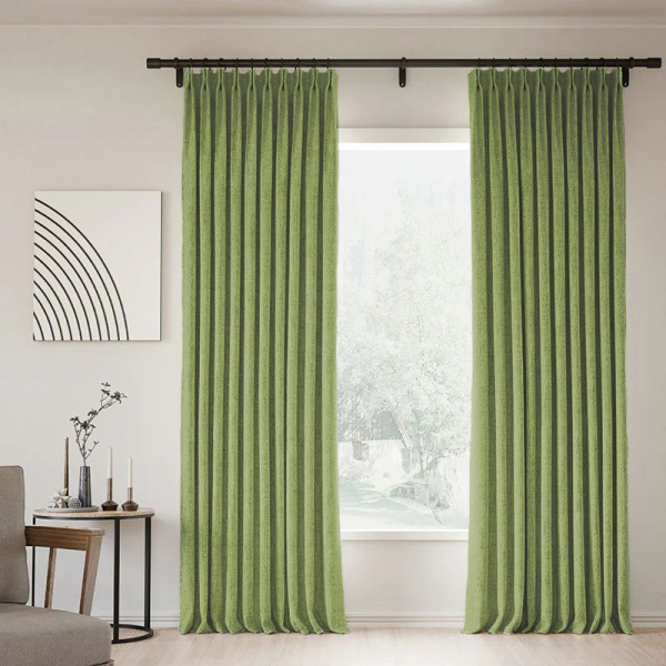 Шторы блэкаут зеленый по акции арт - ППР - 9