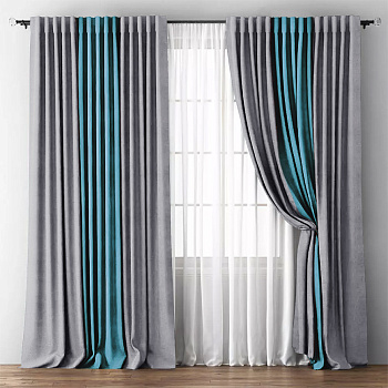 Шторы блэкаут Мираж Серый арт - 5