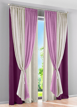 Шторы блэкаут с тюлем Офелия арт - 2