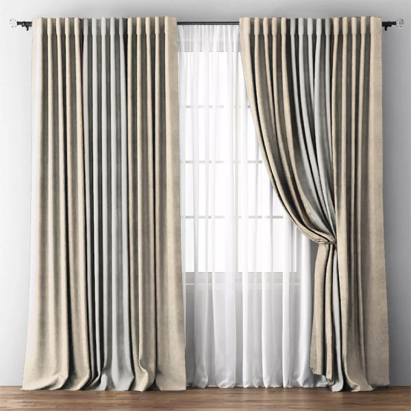 Шторы блэкаут Мираж Молочный арт - 6