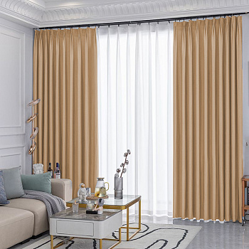 Шторы блэкаут темно-бежевый - 12