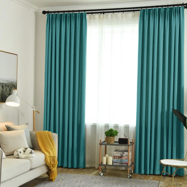 Шторы блэкаут бирюзовый для окон до 3,50 м арт - 5