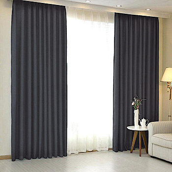 Шторы блэкаут черный для окон до 3,50 м арт - 4