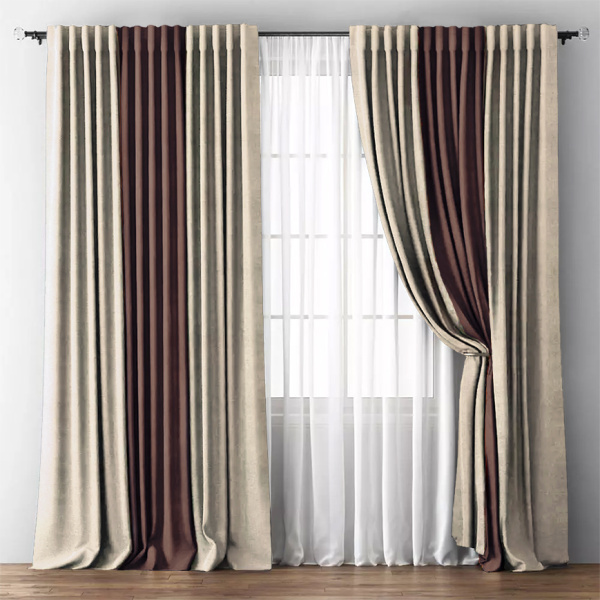 Шторы блэкаут Мираж Молочный арт - 3