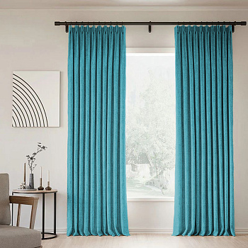 Шторы блэкаут бирюзовый по акции арт - ППР - 5