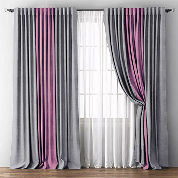 Шторы блэкаут Мираж Серый арт - 17