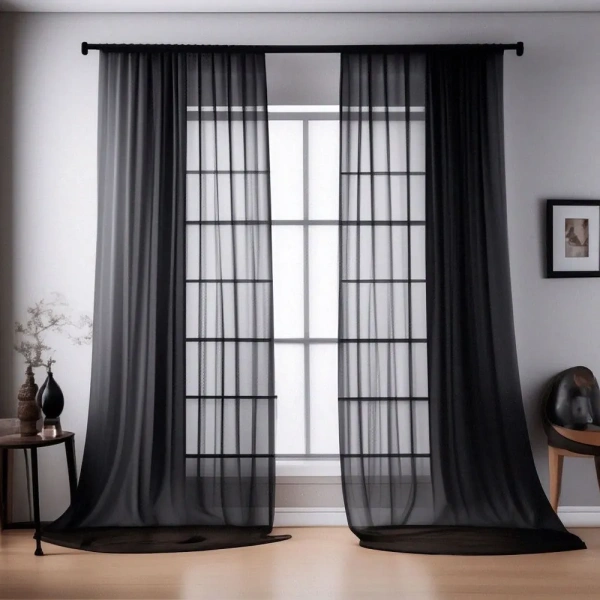 Тюль на шторной ленте арт - АОО - 4980. Распродажа.