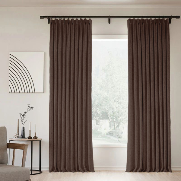 Шторы блэкаут шоколадный по акции арт - ППР - 11