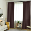 Плотные шторы из габардина цвет шоколадный арт-8