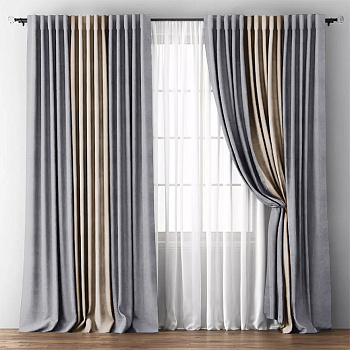 Шторы блэкаут Мираж Серый арт - 13