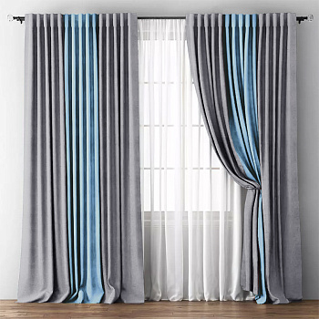 Шторы блэкаут Мираж Серый арт - 15