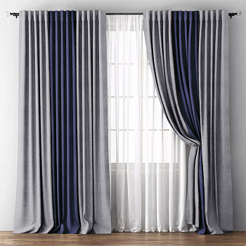 Шторы блэкаут Мираж Серый арт - 7