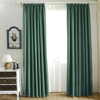 Шторы блэкаут зеленый по акции арт - ППР - 9