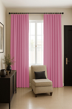Шторы блэкаут розовый по акции арт - ППР - 1