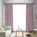 Шторы блэкаут Полоска на люверсах