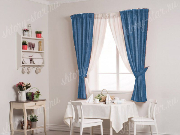 Кухонные шторы блэкаут Рогожка арт - КОР - 401. Распродажа