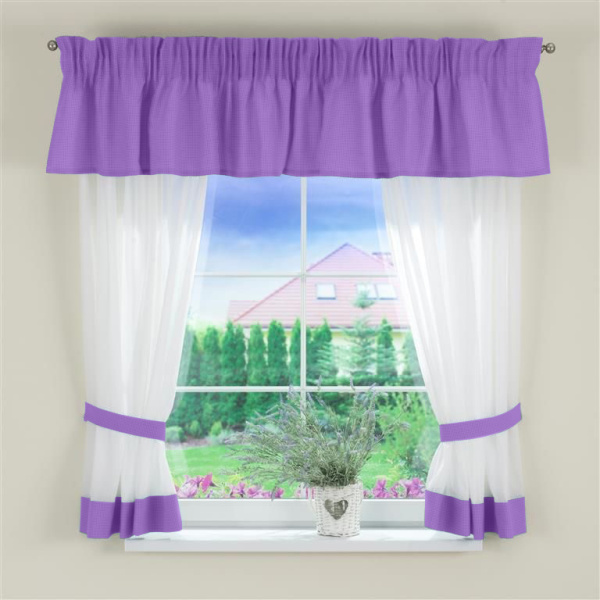 Шторы для кухни арт Клеточка - 2