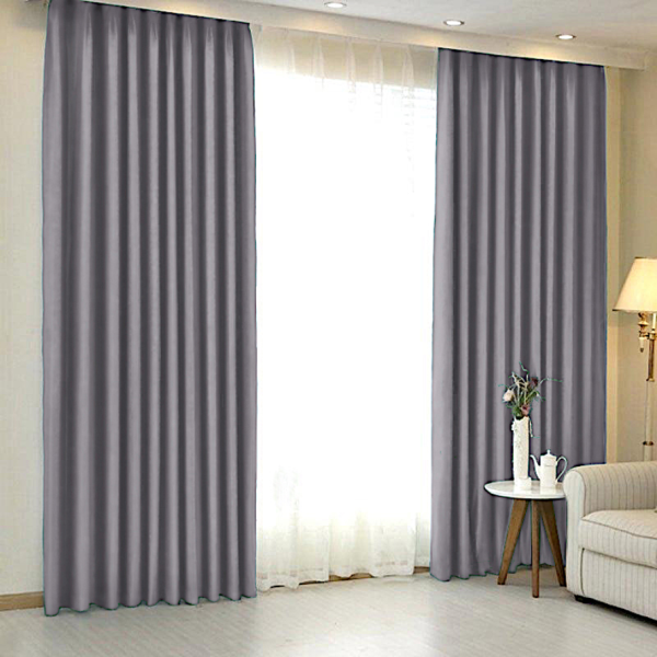 Шторы блэкаут графитовый для окон до 3,50 м арт - 14