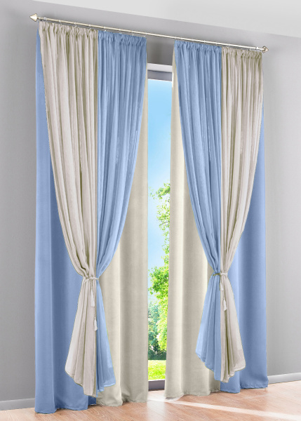 Шторы блэкаут с тюлем Офелия арт - 15