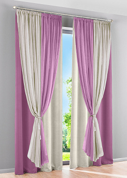 Шторы блэкаут с тюлем Офелия арт - 17