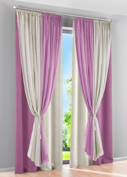 Шторы блэкаут с тюлем Офелия арт - 17