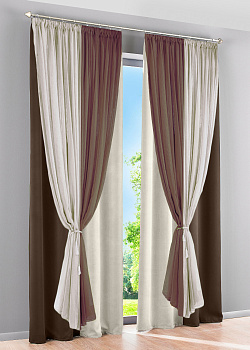 Шторы блэкаут с тюлем Офелия арт - 3