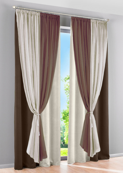 Шторы блэкаут с тюлем Офелия арт - 3