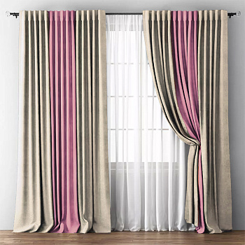 Шторы блэкаут Мираж Молочный арт - 1