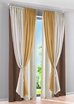 Шторы блэкаут с тюлем Офелия арт - 11