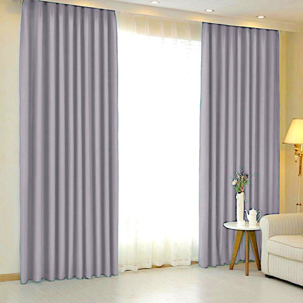 Шторы блэкаут серый для окон до 3,50 м арт - 10