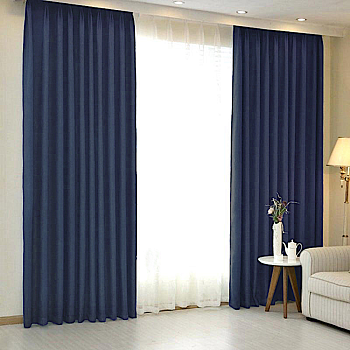 Шторы блэкаут синий для окон до 3,50 м арт - 7