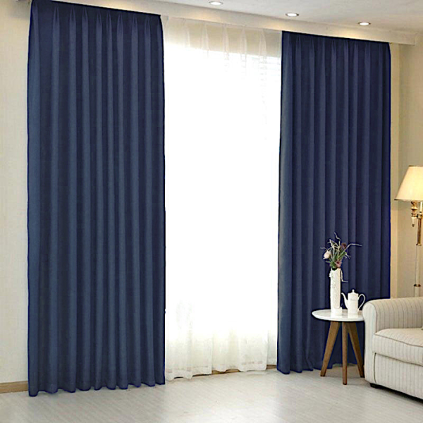 Шторы блэкаут синий для окон до 3,50 м арт - 7