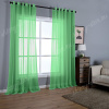 Тюль на люверсах для кухни и гостиной. Цвет зеленый.
