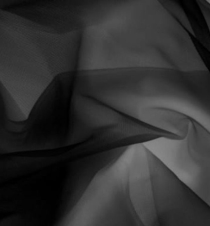 Тюль однотонные черный высотой до 3,50 м арт - 22