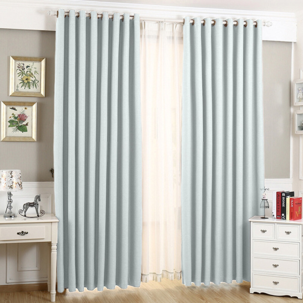 Шторы блэкаут на люверсах цвет белый арт - 6