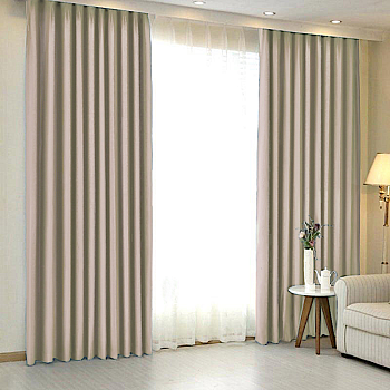 Шторы блэкаут бежевый для окон до 3,50 м арт - 13